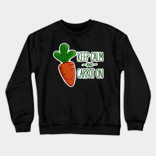 Calm Kawaii Carrot Positive Art Crewneck Sweatshirt